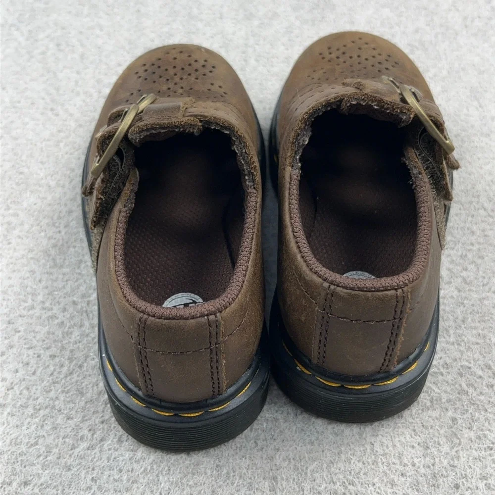 Dr. Martens 8065 T Bar Mary Jane Toddler Girls Size 7 Brown Leather Little Kids
